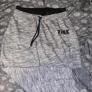 Grey PINK sweatpants